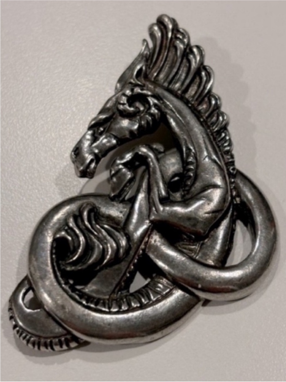 Lord of the Rings RARE Sterling Silver Rohan Horse Pin Brooch Pendant Jewelry